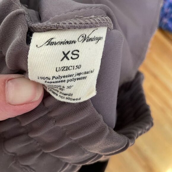 American Vintage Straight Leg Loose Fit Joggers Vintage Mauve XS - Picture 3 of 6